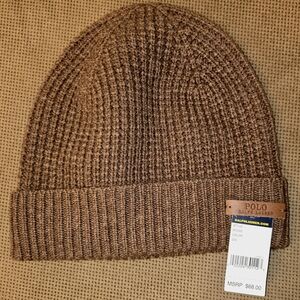 Ralph Lauren Brown Knit Beanie